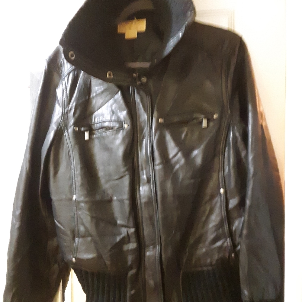 Michelle Kors black leather jacket